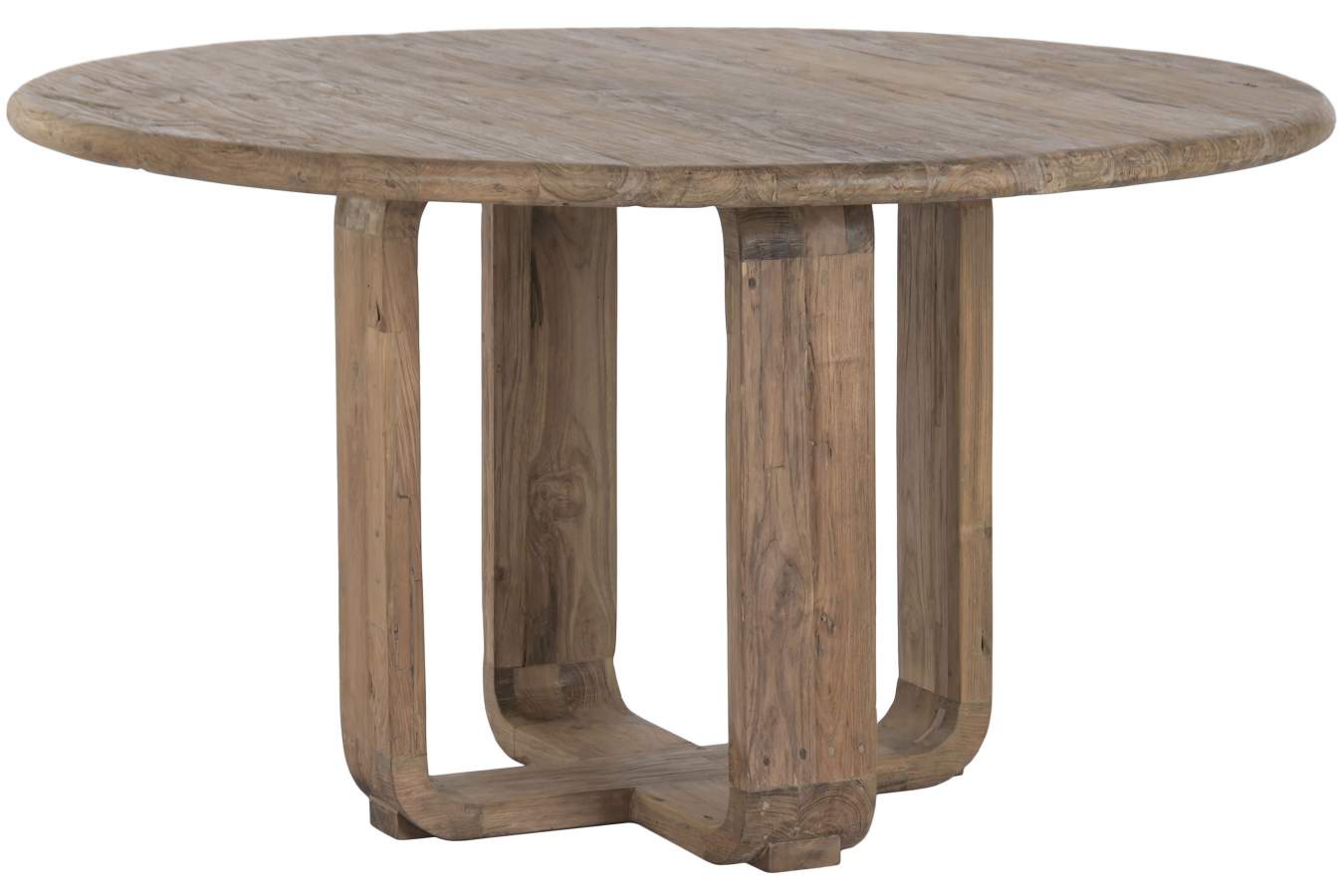 MESA REDONDA COMEDOR TECA RECICLADA 140X140X78