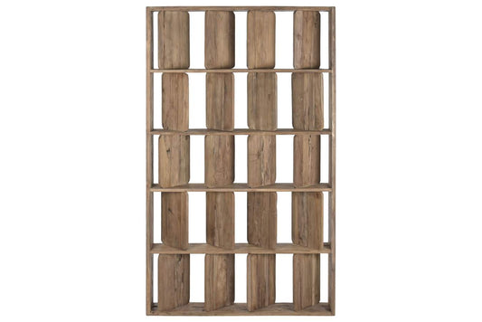 ESTANTERIA TECA RECICLADA 124X20X210 NATURAL
