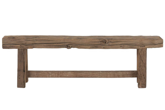 BANCO MADERA MACIZA 152,5X28X45 MARRON