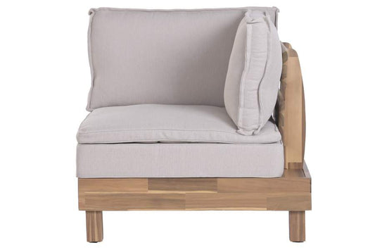 SILLON ACACIA POLIESTER 85X85X70 MODULO ESQUINA