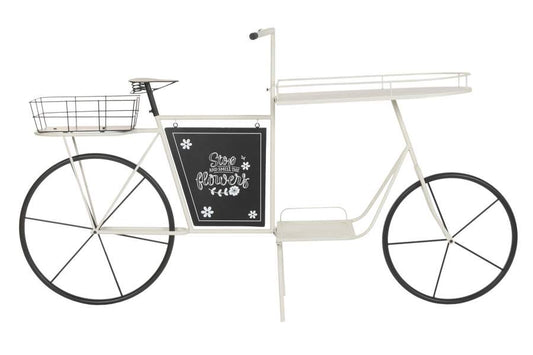 EXPOSITOR METAL 167X41X95 BICICLETA BLANCO