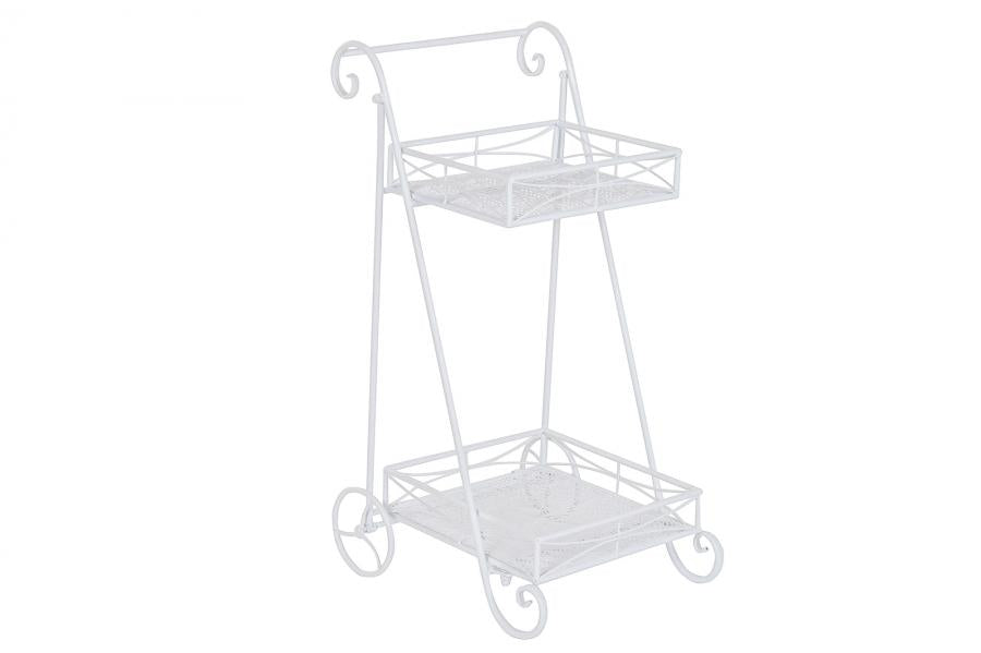 CAMARERA HIERRO 43X38X76 HOJAS BLANCO