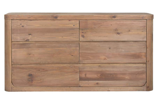 COMODA MADERA RECICLADA PINO 183X45X96