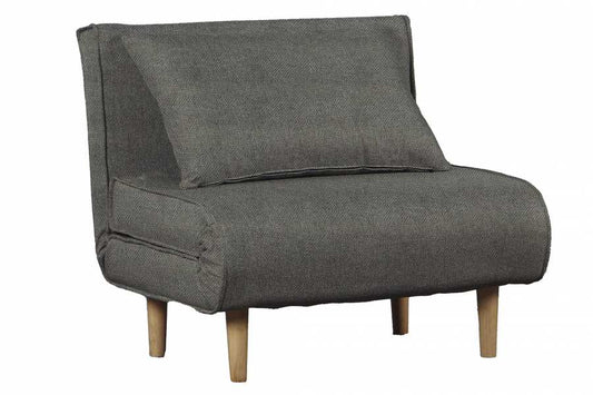 SOFA CAMA POLIESTER METAL 90X90X84 GRIS