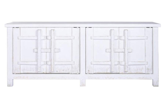 APARADOR OLMO MACIZO 230X48X96 BLANCO