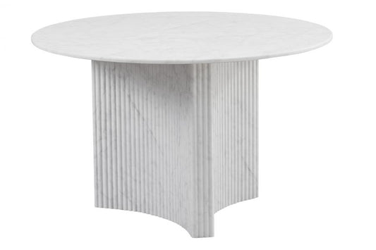 MESA REDONDA COMEDOR MDF 120X120X75 SIMIL MARMOL