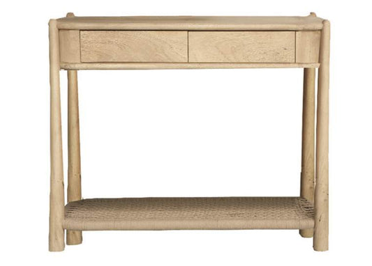 CONSOLA ACACIA CUERDA 135X40X80