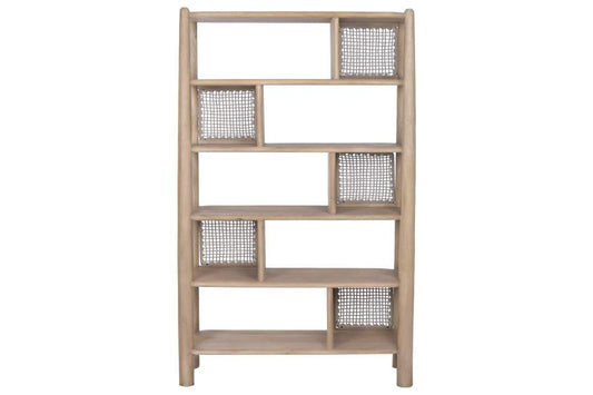 ESTANTERIA ACACIA CUERDA 105X40X175