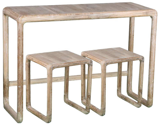 CONSOLA SET 3 TECA 106X35X76