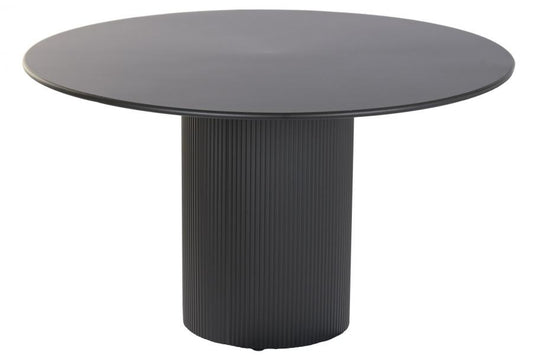 MESA REDONDA COMEDOR METAL 130X130X75 NEGRO