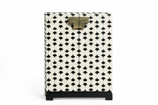 ARMARIO HUESO 80X41X104 TARACEA BICOLOR