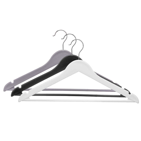 PERCHAS PLASTICO 3 COLORES