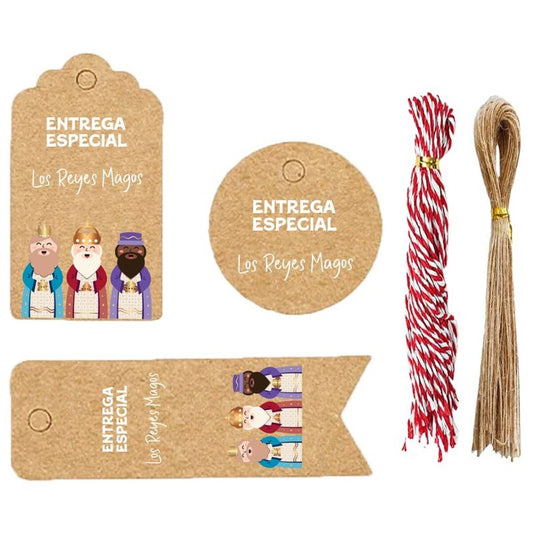 JUEGO ENVOLVER REGALOS 25 PIEZAS REYES MAGOS