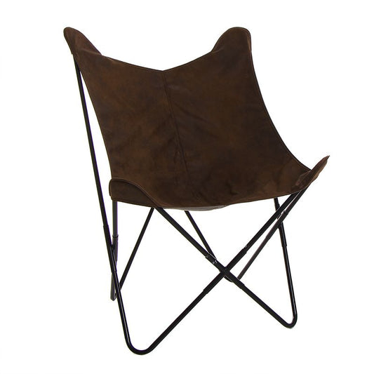 SILLA PIEL MARRON