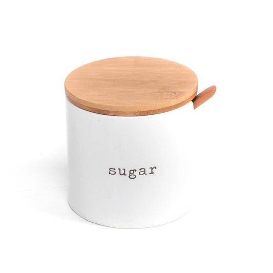 AZUCARERO CON CUCHARA BLANCO