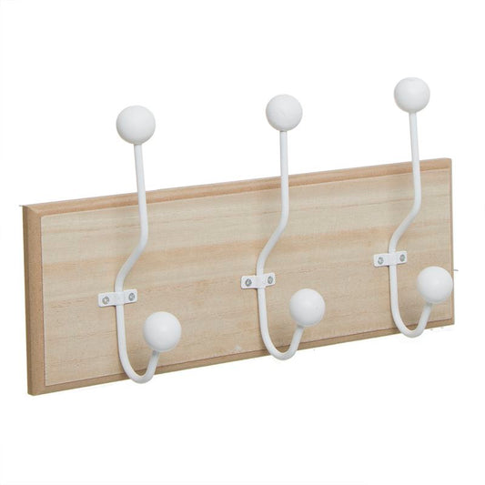 PERCHERO DE PARED 3 COLGADORES NATURAL