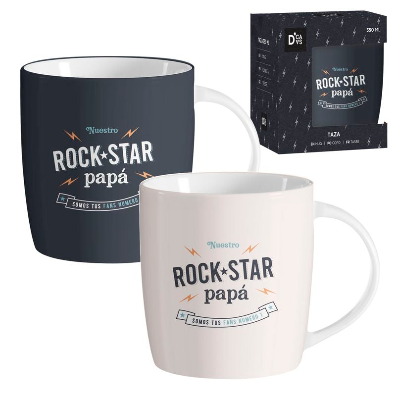 JUEGO 2 MUG 350ML ROCKSTAR