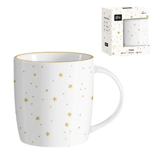 MUG 350ML ESTRELLAS ORO