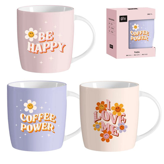 JUEGO 3 MUG 350ML HIPPIE