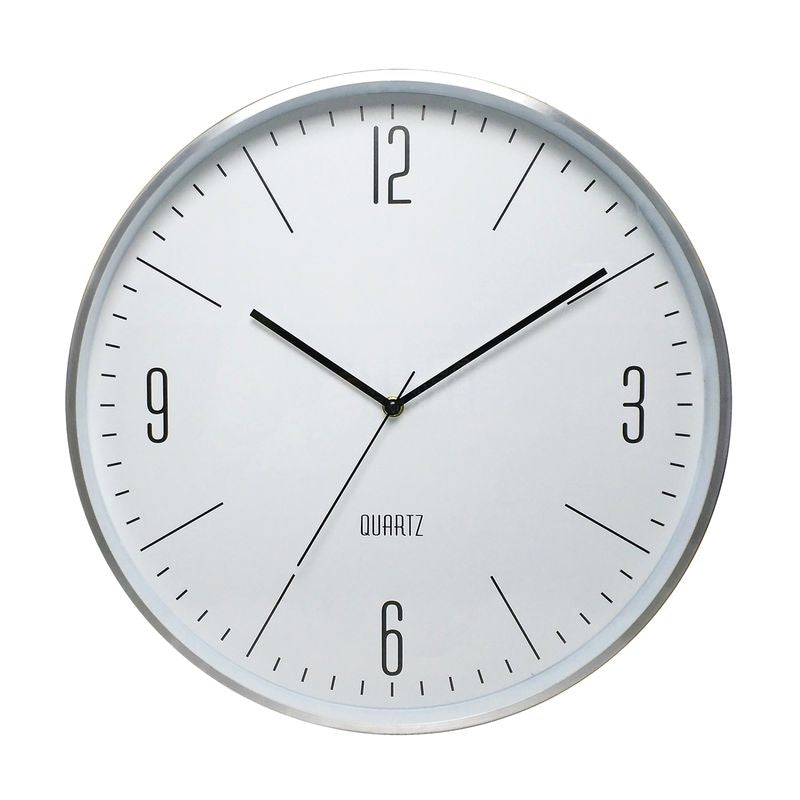 RELOJ ALUM. 40CM BLANCO