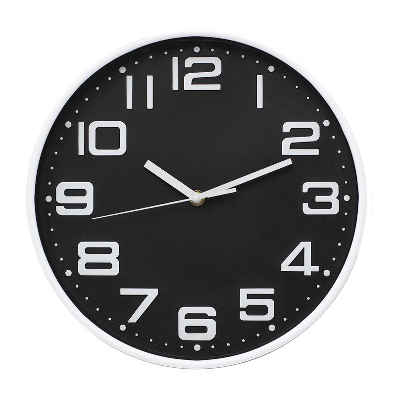 RELOJ 30CM NEGRO