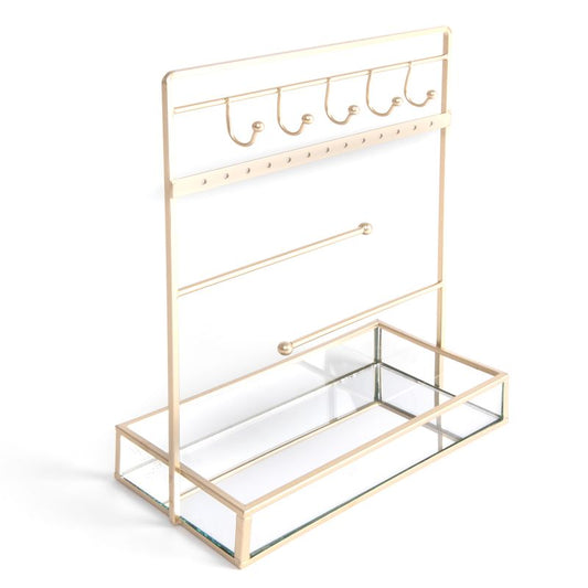 JOYERO VERTICAL CON BANDEJA ESPEJO