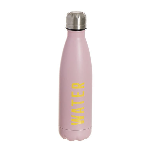 BOTELLA ACERO INOX. 500ML WATER ROSA