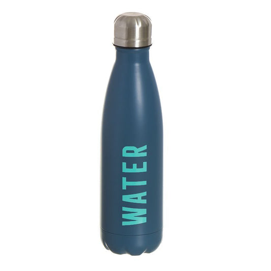 BOTELLA ACERO INOX. 500ML WATER AZUL