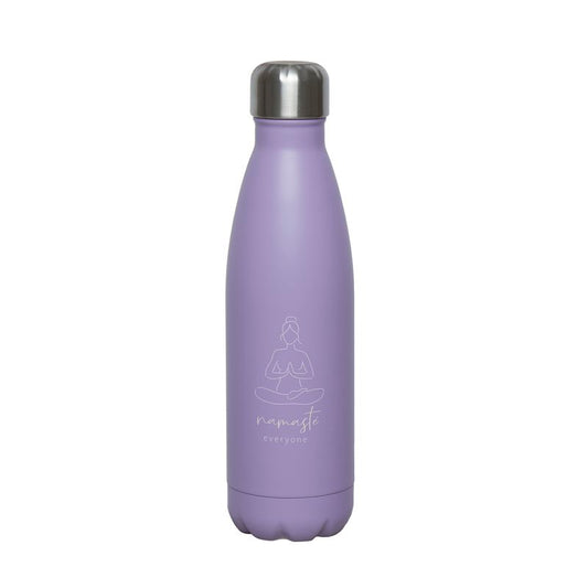 BOTELLA ACERO INOX. 500ML YOGA LILA