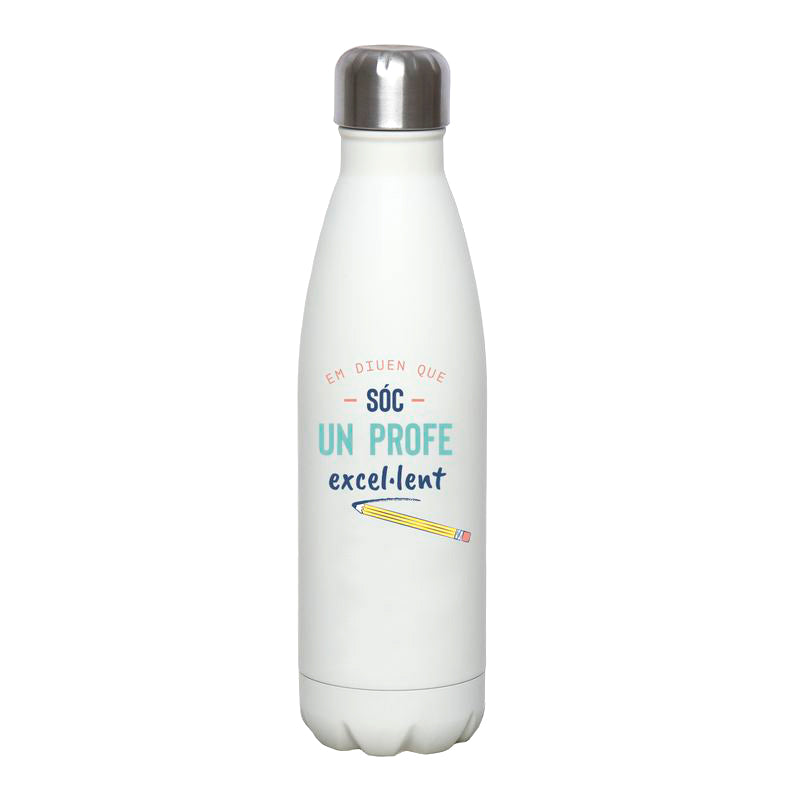 BOTELLA ACERO INOX. 500ML PROFE CATALA