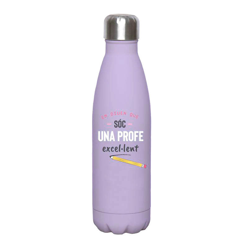 BOTELLA ACERO INOX. 500ML PROFE CATALA