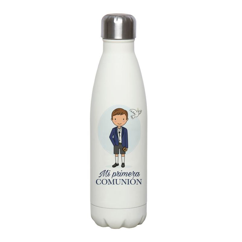 BOTELLA ACERO INOX. 500ML COMUNION NIÑO