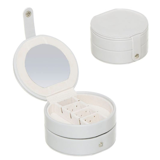 JOYERO DE VIAJE 2 NIVELES GRIS