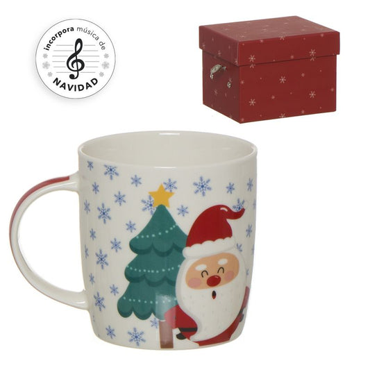 MUG CON CAJA DE MUSICA NAVIDAD