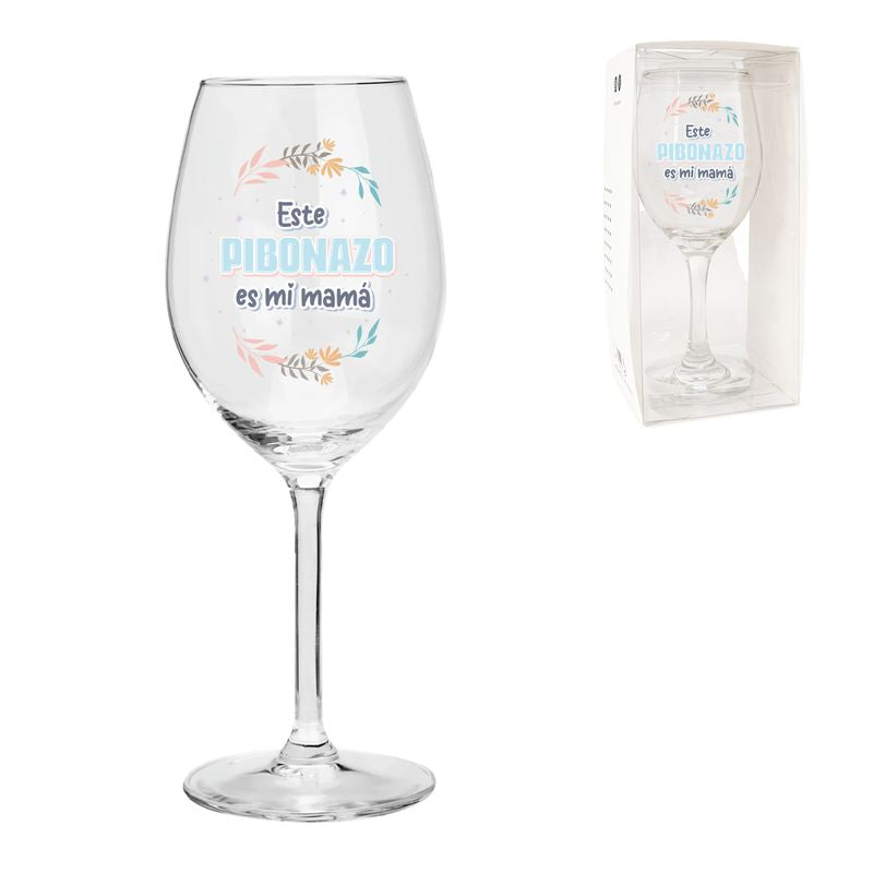 COPA DE VINO 415ML MAMA PIBONAZO