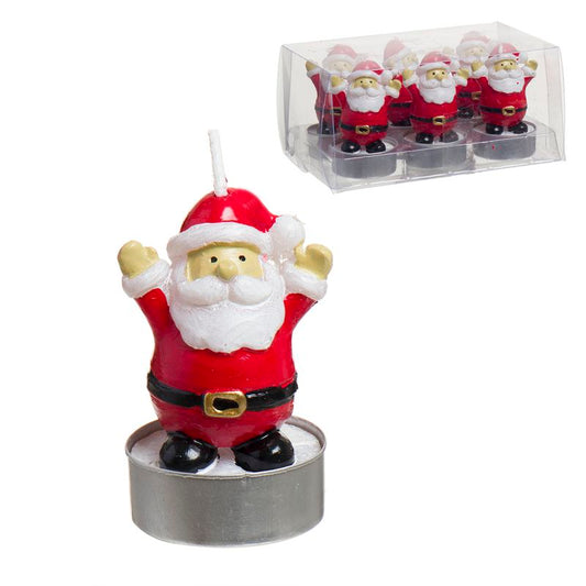 PACK 6 TEALIGHT PAPA NOEL