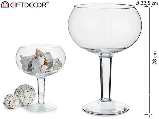 COPA CRISTAL BAJA ANCHA DIAM 22,5 X 28CM