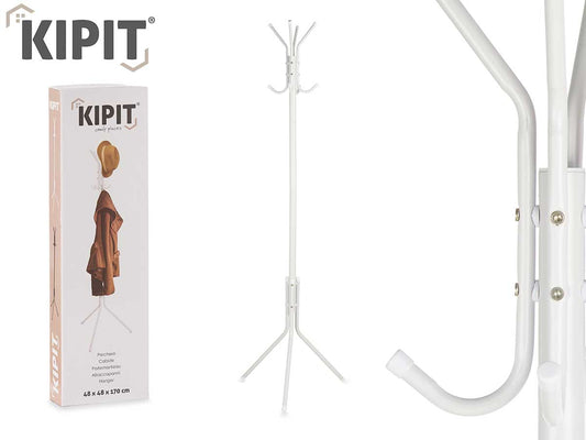 PERCHERO METAL MATE BLANCA