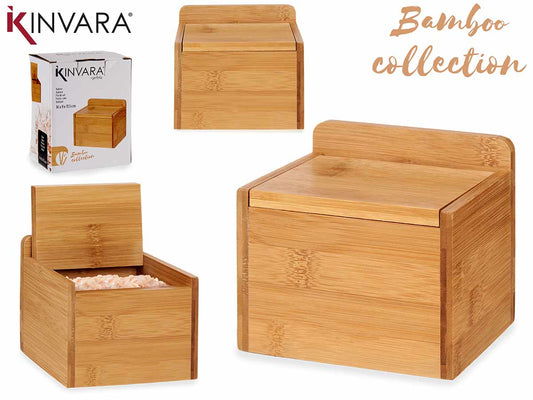 SALERO BAMBU CON TAPA BAMBU 14CM