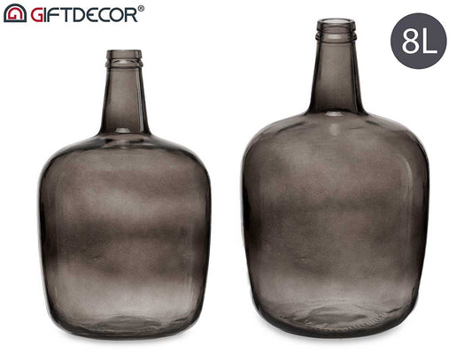 GARRAFA CRISTAL 8 L GRIS