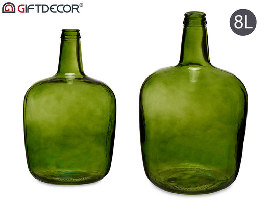 GARRAFA CRISTAL 8 L VERDE