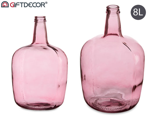 GARRAFA CRISTAL 8 L ROSA