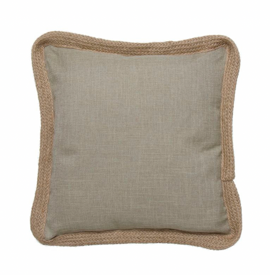 COJIN 42X42 BORDE YUTE GRIS