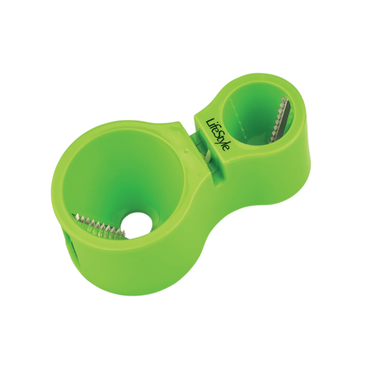 DOBLE CORTADOR ESPIRAL CON AFILADOR DE CUCHILLOS